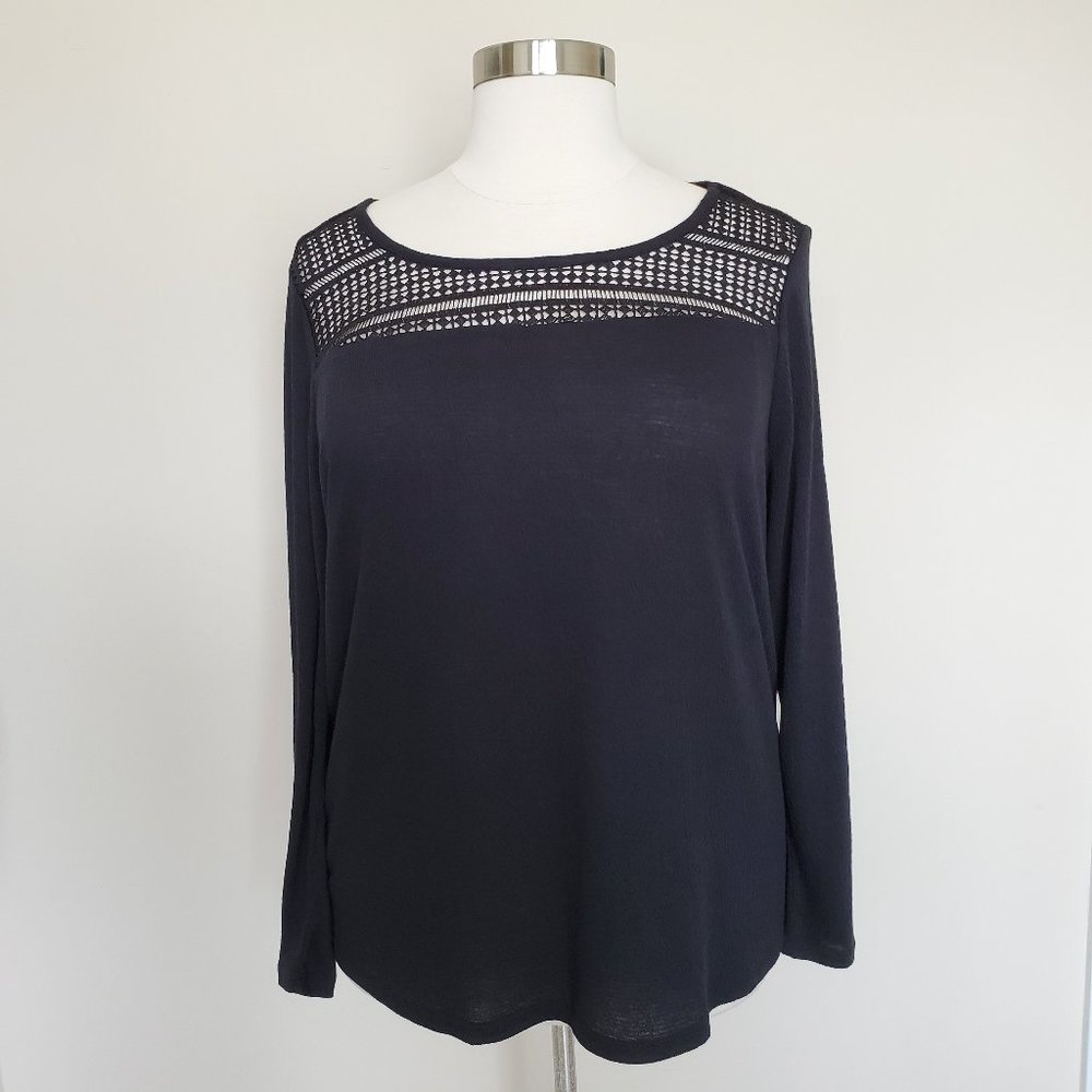 Lane Bryant Plus Size 18/20 Black LS Sweater NWT